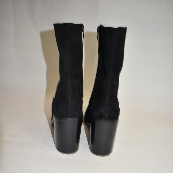 Jeffrey Campbell Maxen 2 Platform Boot Size 9 Black Stretch Suede - Picture 7 of 9